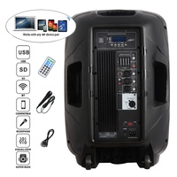 Sistema de altavoces PA de Audio profesional de 15 "y 800W, caja de sonido BT, juegos de Karaoke TWS, altavoz de alta potencia + iluminación, Bocina Parlante