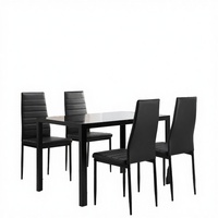 Modern Temperli Cam Yemek Masası Takımı - Oturma Odası İçin Uygun Fiyatlı Restoran Mobilyaları