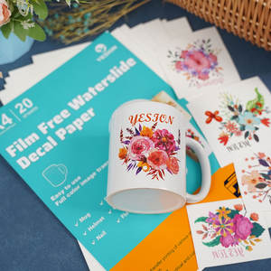 2024 Water <strong>Transfer</strong> A4 Laser No Cut Clear Film Free <strong>Waterslide</strong> Decal <strong>Transfer</strong> Paper for Ceramic Products - Product Image 5