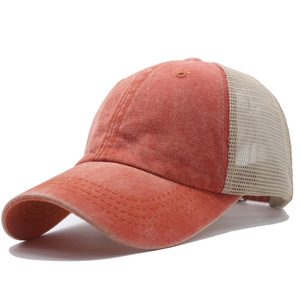 <span class=keywords><strong>2022</strong></span> Promotion populaire hommes et femmes Gorras lavé en détresse maille casquette été sport chapeaux Baseball filets chapeau - Product Image 4