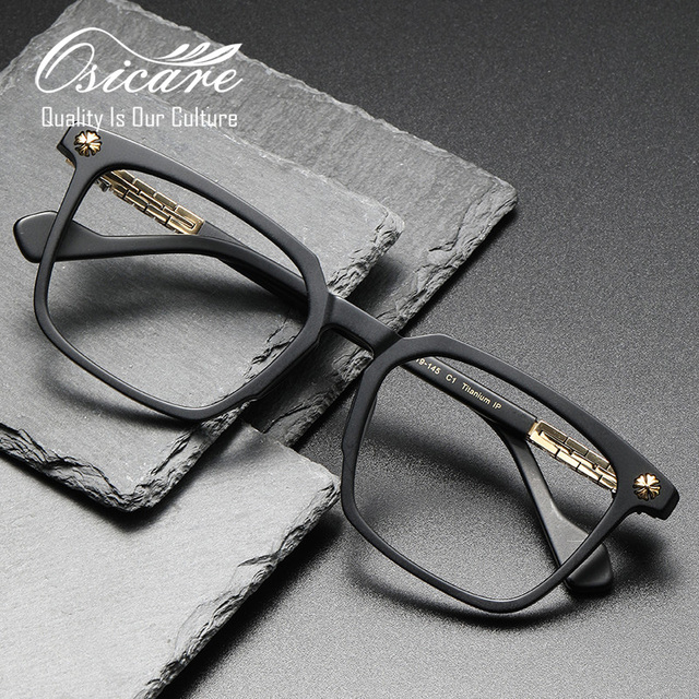 Hot Sale Designer Brand Brillen Lunettes De Luxe Montura De Gafas Lujo Eyeglasses Eye Retro Glasses Men Acetate Eyewear Frames