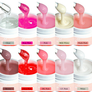 Gel d'extension d'ongles nude sans papier 15ml, Gel de construction rapide à la photothérapie en pot pour manucure - Product Image 5