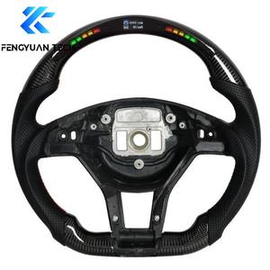 Volante de Fibra de Carbono para Mercedes Benz Amg W218 Cla45 W207 S500 W220 <span class=keywords><strong>A180</strong></span> Cls X218 W238 63 C63 Glc E350 W215 C63 C117 C43 - Product Image 6