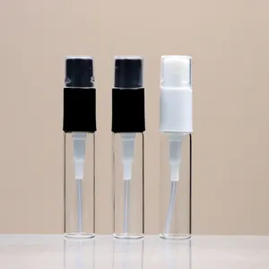 Atomizador de frasco de vidro para perfume de viagem 3ml por atacado