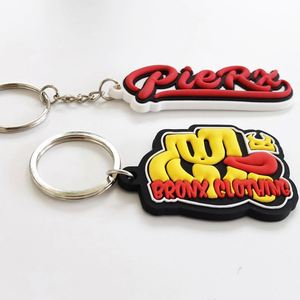 ODM No Minimum Custom Made Keychain Soft 3D Rubber PVC Key Chain Cartoon logo PVC Keyring - Product Image 6