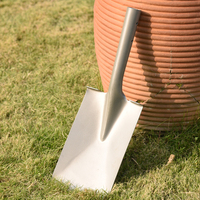 Pelle de jardin extérieure légère en bois de frêne à long manche et tête en acier inoxydable, garantie 3 ans, couleur personnalisable, OEM sur mesure