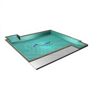 Azulejos de Piscina Estilo Mosaico con Acabado Brillante, Antideslizantes y Resistentes a los Ácidos, para Paredes Interiores de Villas y Escuelas, Pisos de Piscinas/Líneas de Agua - Product Image 1