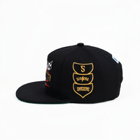 Casquette Snapback Unisexe Personnalisée à 5 Panneaux avec Logo Tissé, Style Hip-Hop Hiver, 100% Coton, Performance Extérieure, Broderie 3D Tendance