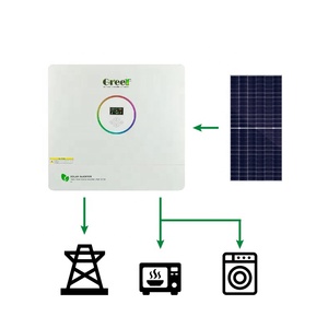 ระบบโซลาร์เซลล์ไฮบริด 5kw 10kw 15kw สำหรับใช้ในบ้าน 220V 50Hz ประสิทธิภาพสูง 615W พร้อมแบตเตอรี่ลิเธียมไอออน ติดตั้งบนหลังคา MPPT PWM - Product Image 2