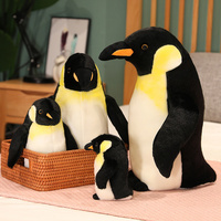 Peluche de pingouin réaliste, Super doux, poupée de pingouin Kawai, jouets de Simulation d'animaux, cadeaux de Promotion de Zoo