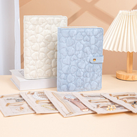 Boîte cadeau personnalisée avec fermeture à bouton en relief, en cuir PU et velours, organiseur de bijoux, boîte à bijoux en forme de livre