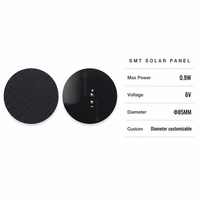Mini-panneau solaire circulaire personnalisé Sunpower ETFE 5V 0.9W pour lampadaire circulaire, module de contrôle IoT 6V 18V SMT