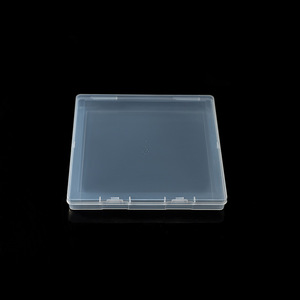 Transparent Square Plastic Storage Box 15.5Cm Flip Top Cover For Packaging And Cross Border Ecommerce Use - Product Image 3