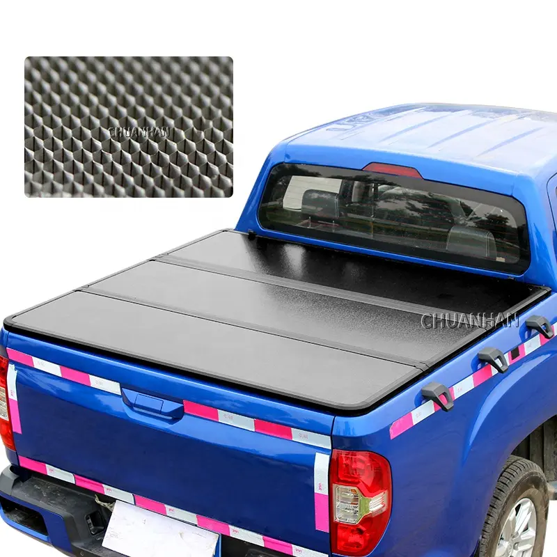 Low profile Aluminum high quality hard tri fold tonneau cover ram 1500 for bed cover truck