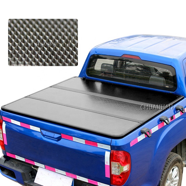 Low Profile Aluminum High Quality Hard Tri Fold Tonneau Cover Ram 1500 for Bed Cover Truck
