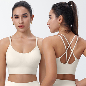 Sujetador Deportivo para <span class=keywords><strong>Mujer</strong></span>, con Relleno Extraíble, Top Deportivo Sexy con Espalda Cruzada, de Alto Impacto, para Entrenamiento - Product Image 5