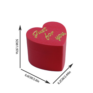 3D Printed Surprise <b>Box</b> Heart Shape Plastic Magnetic Valentine'S Day <b>Gift</b> Toy With Spring Mechanism For Couples - Product Image 3