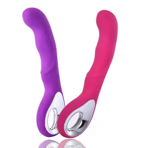 Mainan Seks 10 Mode Dapat Diisi Ulang USB Tongkat Vibrator Silikon untuk Wanita G-spot Vagina Tongkat Getar Peluru Mainan Seks Vibrator