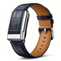 Bracelet de montre en cuir véritable tendance pour Whoop 5.0, bracelet sport de luxe en cuir pleine fleur