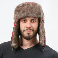 Gorro de Invierno ZG Personalizado, Extra Grande, Impermeable, de Piel Sintética, Estilo Ruso Ushanka, para Caza