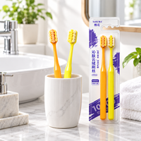 Brosse à dents manuelle pour adultes en PBT à poils doux de qualité supérieure pour un nettoyage en profondeur, pour les soins bucco-dentaires à domicile