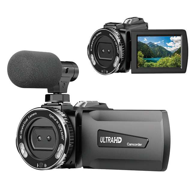 Weijia 4k HD 24MP Camcorder Vlogging Camera 512GB MicroSD Card 21x-40x Digital Zoom F2.0 Aperture Face Priority Kids YouTube