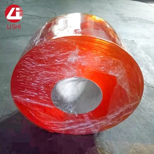 Tenda per porta in PVC trasparente color giallo trasparente tenda per porta in PVC arancione ambra trasparente - Product Image 5