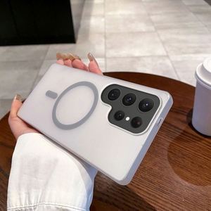 เคสโทรศัพท์แม่เหล็กสีด้านสุดหรูสำหรับ Samsung Galaxy S24 S22 S23ฝาหลังแบบอัลตร้าพลัส S25ขอบเคสหลังชาร์จไร้สายกันกระแทก - Product Image 2