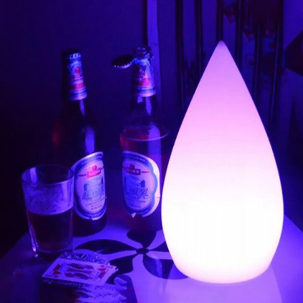 Lampada da tavolo a Led a goccia a goccia con luce d'atmosfera a Led galleggiante per eventi di nozze che cambia colore portatile senza fili all'aperto