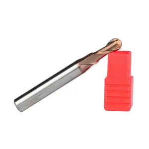 Tungsten çelik bilyalı burun end mill sert alaşım parmak freze çakısı HRC55 bilyalı parmak freze çakısı R1.5-R10