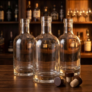 STELLAR PATH Offre Spéciale Bouteilles en Verre Mat pour Spiritueux Vodka Gin Tequila - Tailles de 50ml à 1L avec Bouchon à Vis (Personnalisable) - Product Image 3