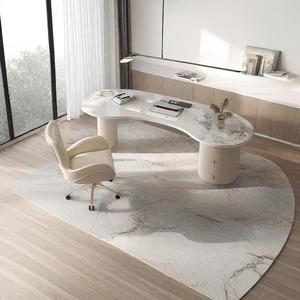 Escritorio de jefe de tablero de roca Simple moderno para el hogar para estudiar, salón de belleza de lujo para Panel de luz, recepción de consulta médica - Product Image 3