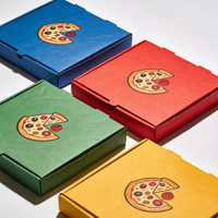 Boîte à pizza personnalisée avec fenêtre, 8-16 pouces, en carton ondulé, pelliculage mat, logo, écologique, recyclable, pour plats à emporter, faible MOQ