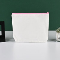 Trousse à crayons en toile personnalisable grande capacité avec fermeture éclair, organiseur universel de cosmétiques et sac de maquillage