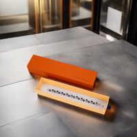 Boîtes à bijoux de luxe en carton orange personnalisées pour alliances et bracelets - Emballage moderne, logo personnalisé, taille personnalisée, OEM
