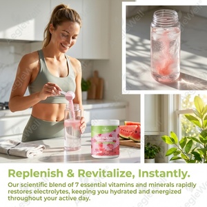 Mezcla de Electrolitos en Polvo OEM ODM, Multiminerales, 7 Vitaminas, Bebida Hidratante, Apta para Dieta <span class=keywords><strong>Keto</strong></span>, Repuesto Rápido de Electrolitos, Suplemento Deportivo - Product Image 4