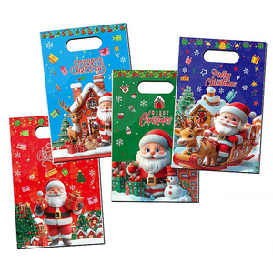 Bolsa de Regalo Navideña Original, Bolsa de Papel Kraft para Fiestas, Diseño con Película de Perlas, en Existencia, Venta al por Mayor - Product Image 1