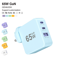 Adaptateur de chargeur mural rapide GaN PD 3.0 100W Fl-Power Type-C de qualité supérieure, adaptateur homologué 20V 5A, alimentation industrielle