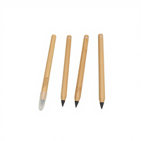 Crayon HB en bambou biodégradable durable, impression de logo personnalisée, promotionnel, OEM Chine