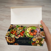 Boîte d'emballage en carton personnalisée avec logo imprimé, pour restaurant, emballage en vrac pour tarte, emballage alimentaire de qualité supérieure, emballage pour galettes de bœuf, boîte à emporter