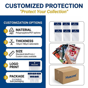 Fundas Protectoras para Tarjetas de Juego, Personalizadas de Fábrica, OEM, Termosellables, Transparentes, Suaves, para Tarjetas Coleccionables de Kpop, Deportes, Anime, Tcg, Yugioh - Product Image 5