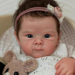 Poupée reborn en silicone réaliste de 18 pouces, nouveau-né pleurant, corps entier, vêtements, garçon, jouet pas cher - Product Image 6