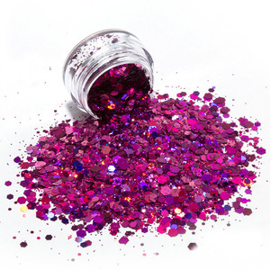 Brillos cosméticos gruesos para uñas, mezcla de colores brillantes, precio al por mayor de fábrica - Product Image 2