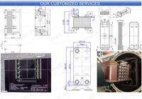 Échangeur de chaleur industriel marin en titane |   Refroidisseur à plaques tubulaires sur mesure pour moteur de navire et refroidissement d'huile hydraulique