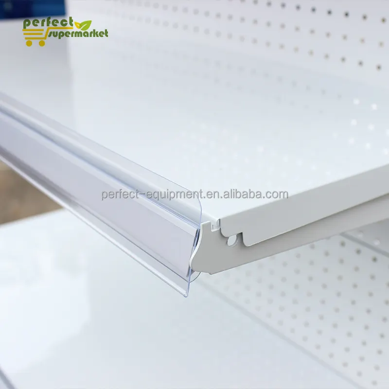Großhandel Custom White Plastic Profile Kunststoff Extrusion Display Preis schild Supermarkt Regal Talker Strips