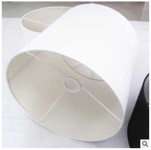 YF-0038 style Moyen-Oriental downlight de haute qualité <span class=keywords><strong>blanc</strong></span> cylindrique <span class=keywords><strong>rond</strong></span> plat coton <span class=keywords><strong>abat</strong></span>-<span class=keywords><strong>jour</strong></span> en tissu - Product Image 4