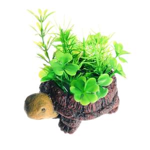 Ornements de paysage <span class=keywords><strong>aquatique</strong></span> <span class=keywords><strong>pour</strong></span> aquarium en résine, décoration d'aquarium, plantes aquatiques artificielles augmentant l'oxygénation, tortue à bulles - Product Image 5