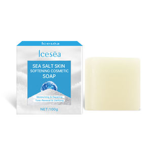 Jabón Cosmético Suavizante de Piel con Sal Marina Icesea 100g, Jabón en Barra Hidratante, Reparador, Clarificante y de Limpieza Profunda para Rostro y Cuerpo, OEM ODM - Product Image 6