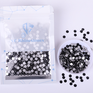 En gros paillettes en vrac Non-Hot Fix <span class=keywords><strong>et</strong></span> Hotfix SS3-SS30 cristal noir Flatback verre <span class=keywords><strong>strass</strong></span> pour ongles mariage <span class=keywords><strong>strass</strong></span> autocollant - Product Image 5