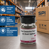SPI #   Peinture conductrice argentée 05001-AB pour montage SEM et réparation de circuits – Colle argentée à haute conductivité